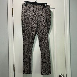 Leopard Print Ankle Pants